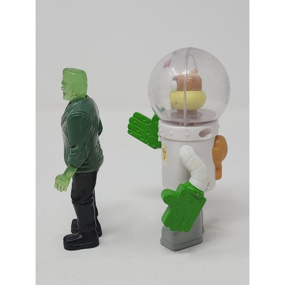 Vintage1997 Burger King Frankenstein And 2004 Sandy Cheeks Figure Kids‎ Meal - Picture 2 of 9